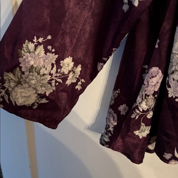 Torrid Purple Floral Kimono Top - Picture 4 of 7